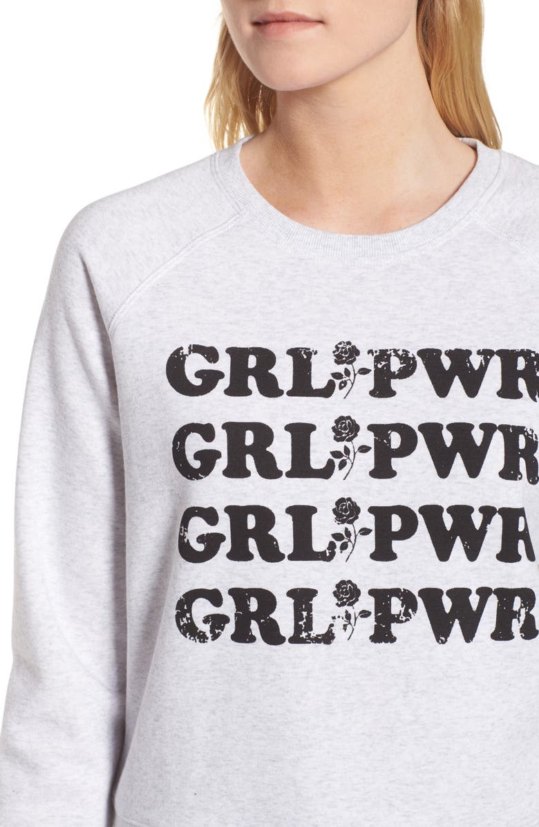 Rebecca Minkoff Girl Power Sweatshirt, Alternate, color,