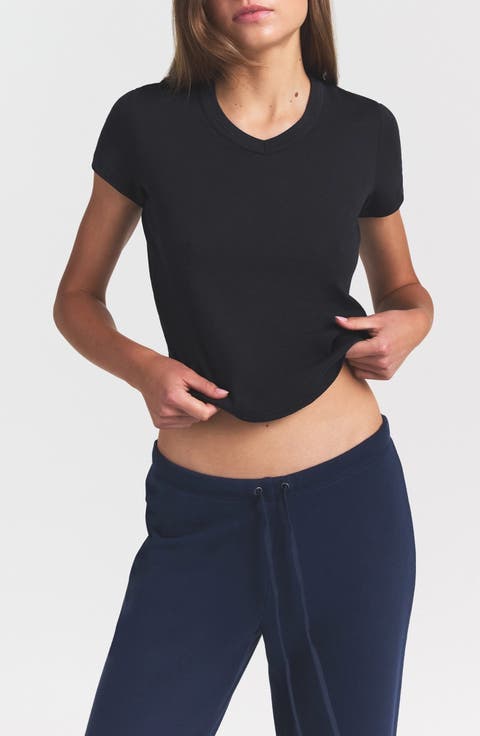 V-Neck Baby Tee (Regular & Plus)