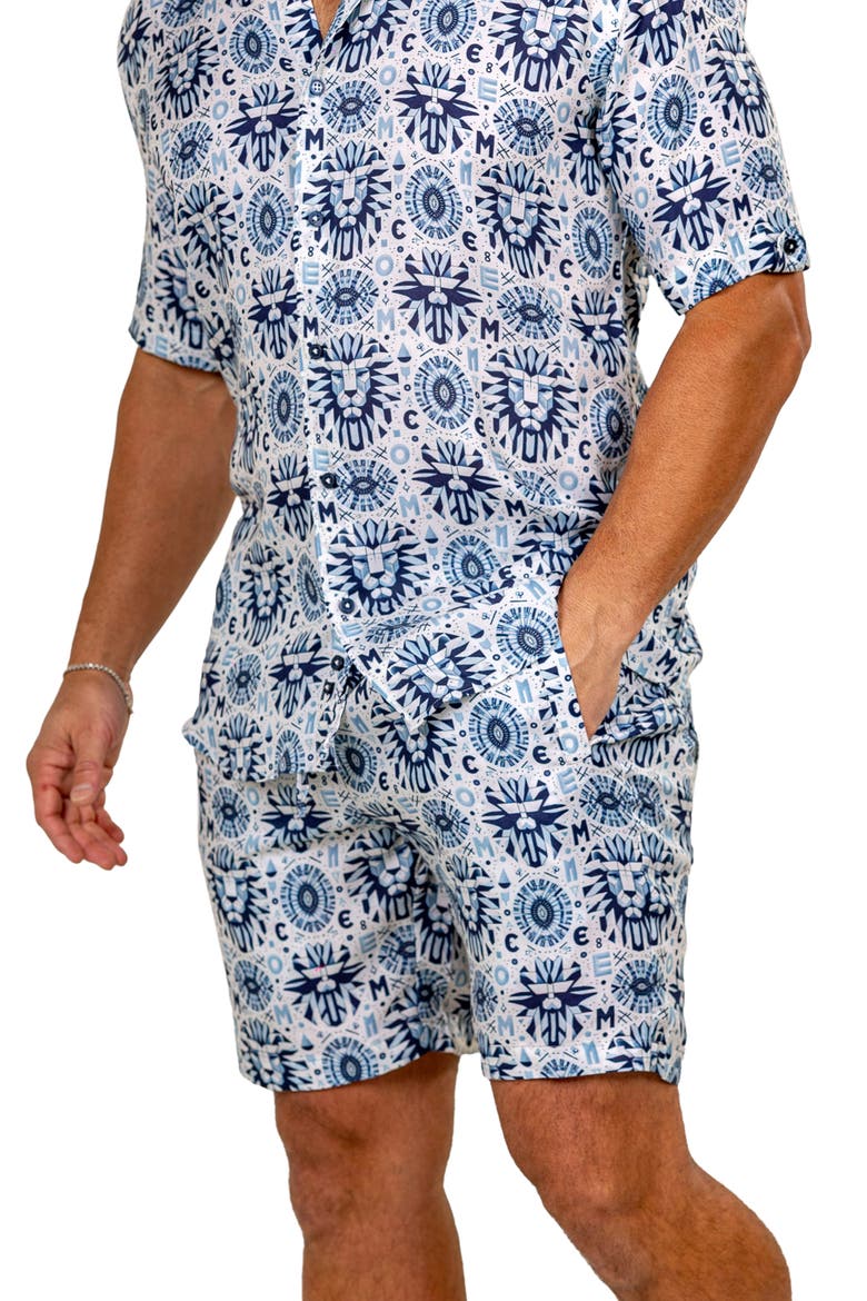 Marthyr Drawstring Shorts, Alternate, color, BLUE