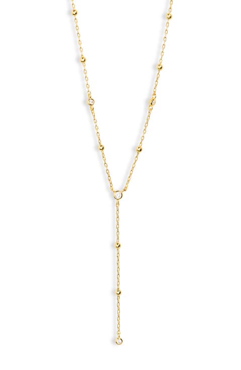 Cubic Zirconia Station Y-Necklace