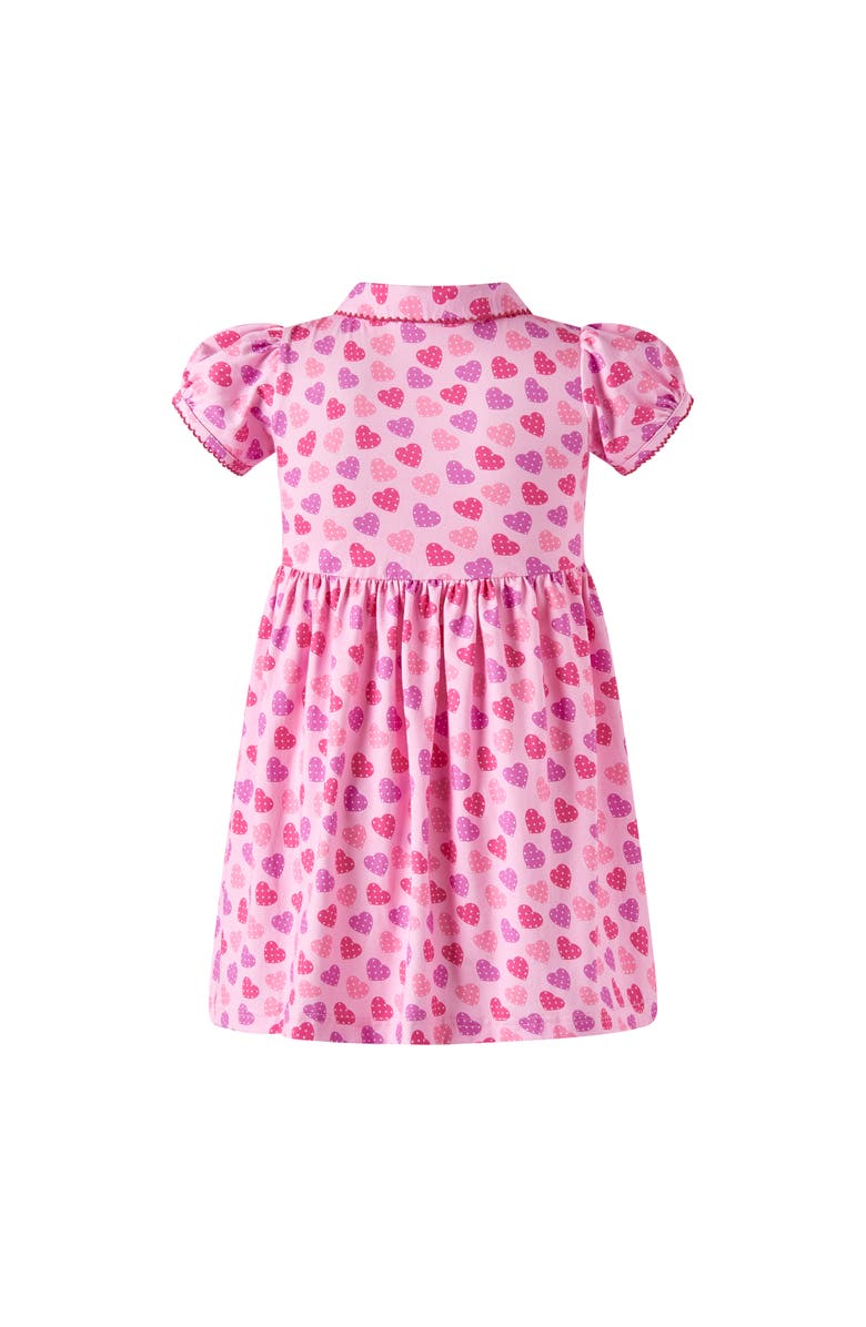 Rachel Riley Scatter Heart Jersey Dress, Alternate, color, 