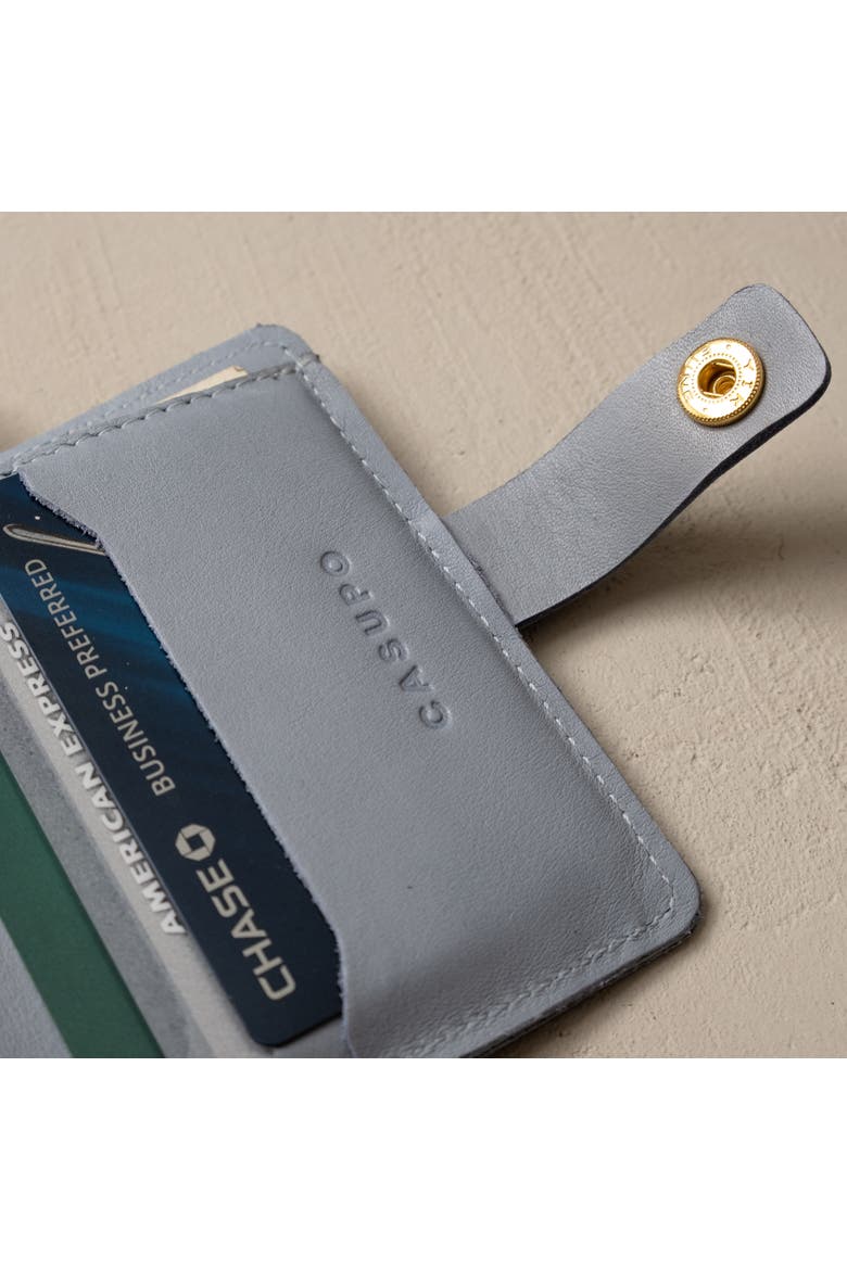 Wallet with Snap and Key Ring, Alternate, color, Ice Blue