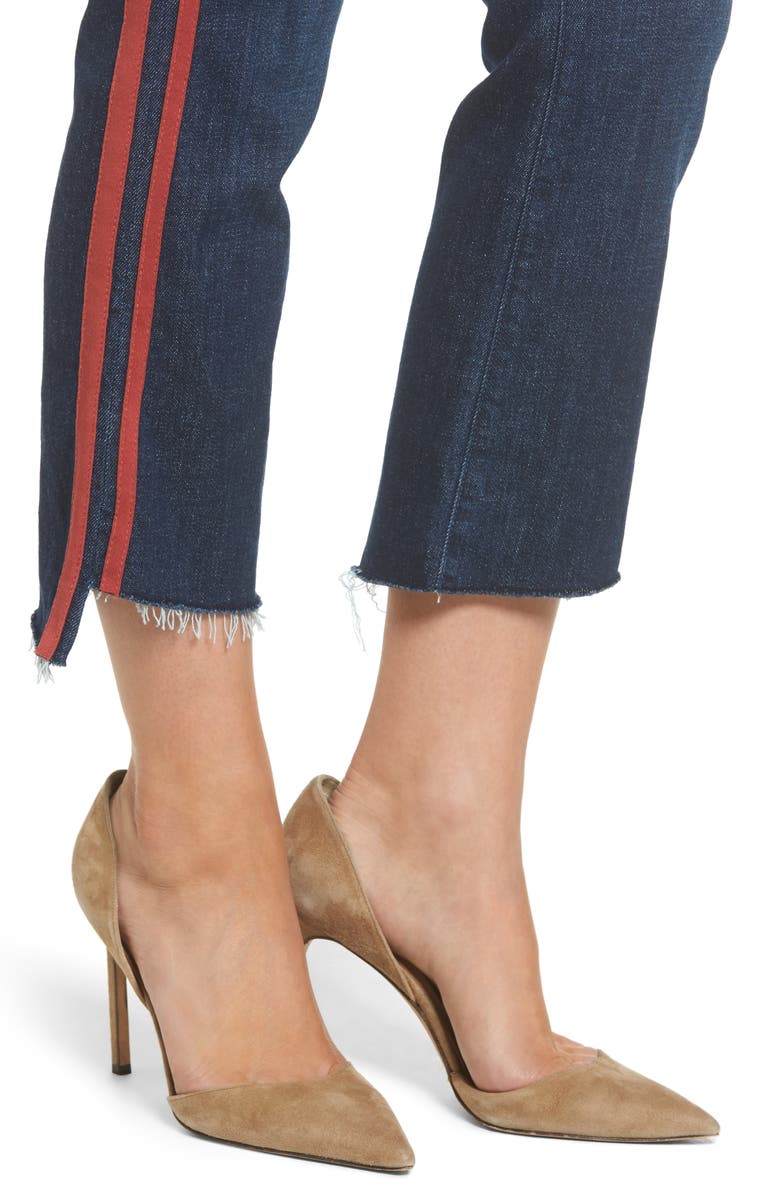 MOTHER 'The Insider' Crop Step Fray Jeans, Alternate, color,