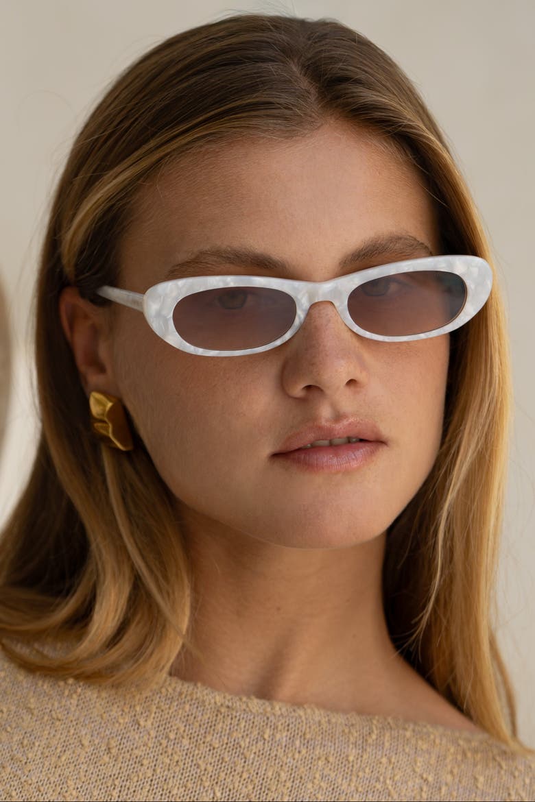 Sophie Cat Eye Sunglasses, Alternate, color, Pearl