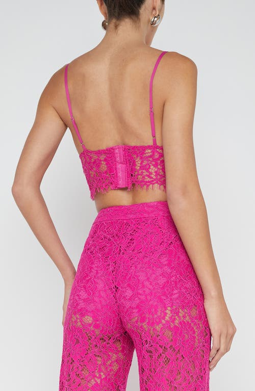 L'agence Aislin Lace Bralette Top In Pink