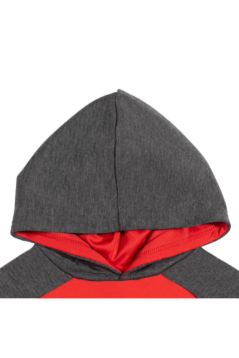 Sonic the Hedgehog Fleece Pullover Hoodie, Alternate, color, Knuckles Red Charcoal