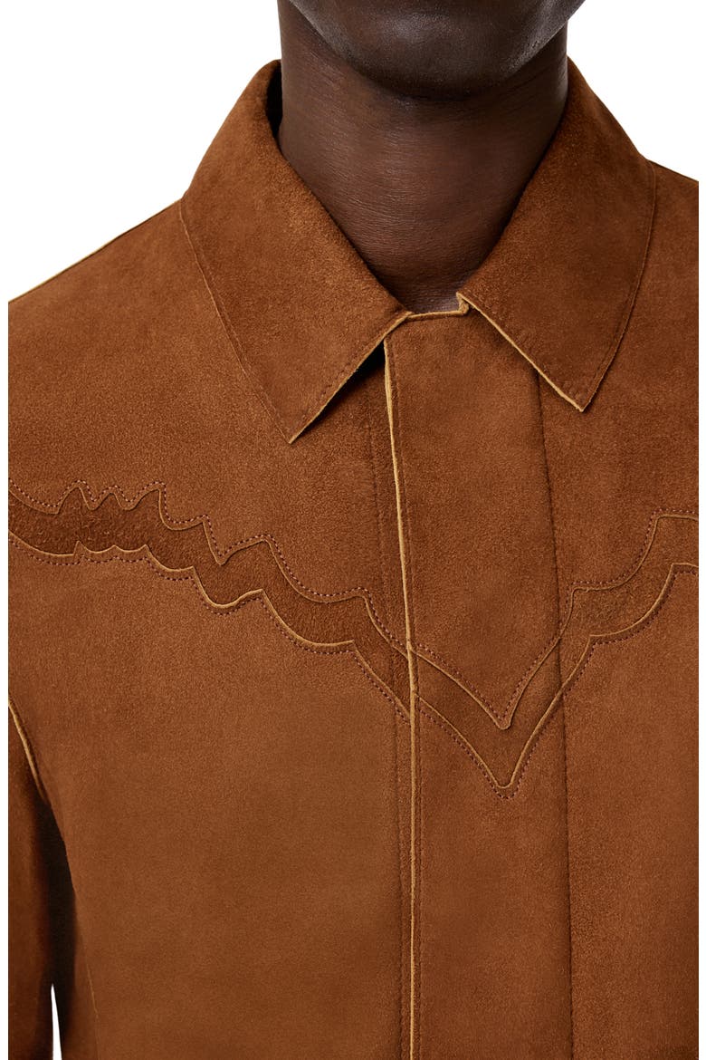 Marlee Suede Western Jacket, Alternate, color, BALSA