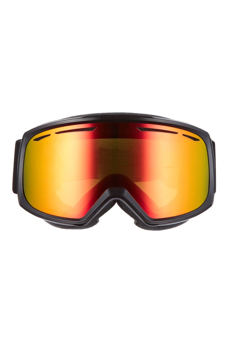 Drift 180mm Snow Goggles, Main, color, BLACK/ RED SOL-X MIRROR