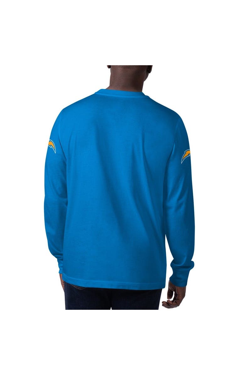 STARTER Men's Starter Powder Blue Los Angeles Chargers Clutch Hit Long Sleeve T-Shirt, Alternate, color, Powder Blue