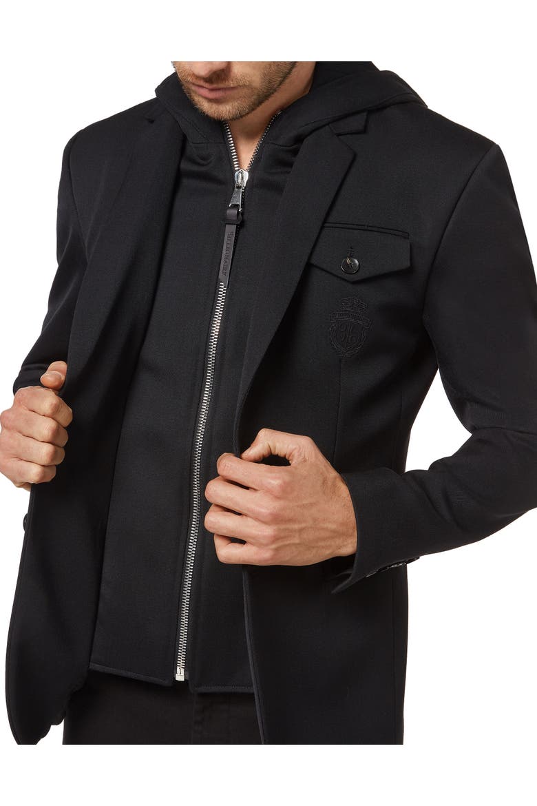 Blazer Hoodie Men, Alternate, color, black