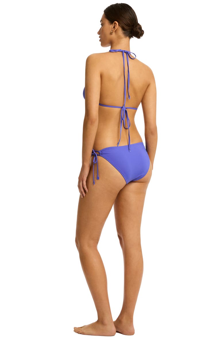 Sea Level Essentials Edit Tie Side Bikini Bottoms, Alternate, color, Iris