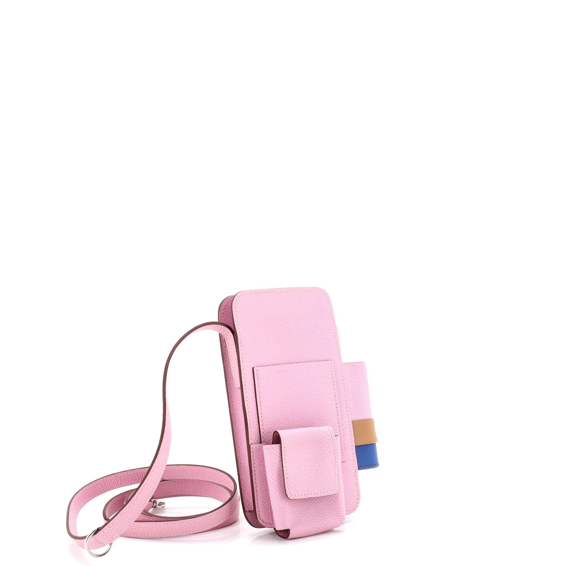 Hermesway Phone Case Crossbody Bag Epsom, Alternate, color, Pink