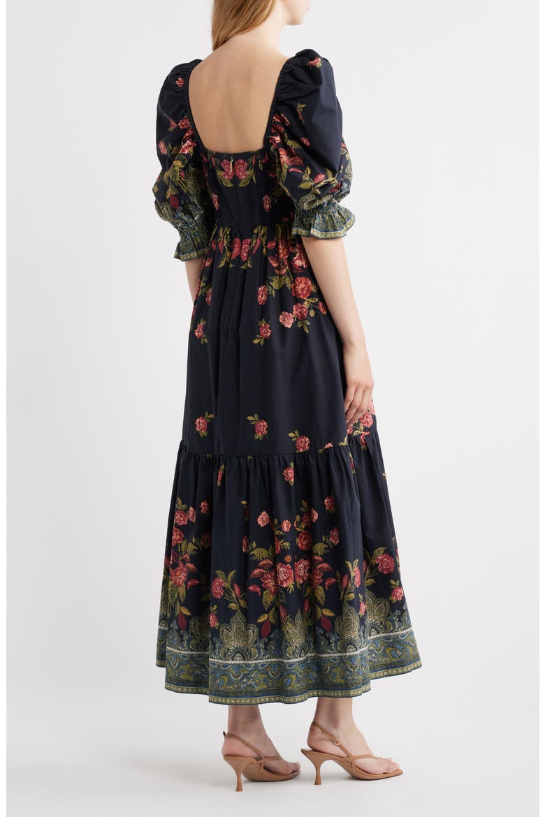 Jewel Cotton Poplin Ankle Dress, Alternate, color, EGLANTINE PRINT
