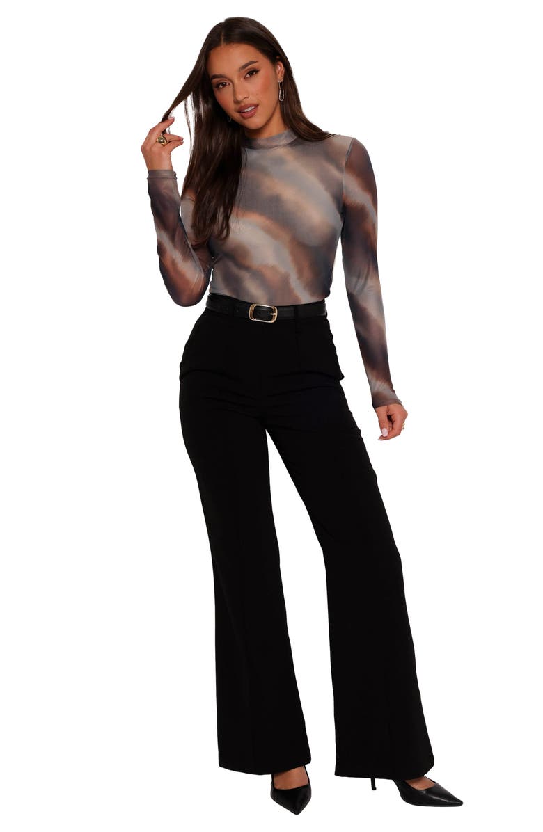 Petal & Pup Zallocco Long Sleeve Mesh Top, Alternate, color, 