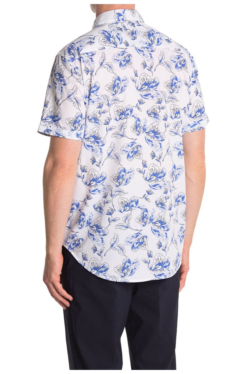 Robert Graham Spencerville Floral Short Sleeve Shirt, Alternate, color, 
