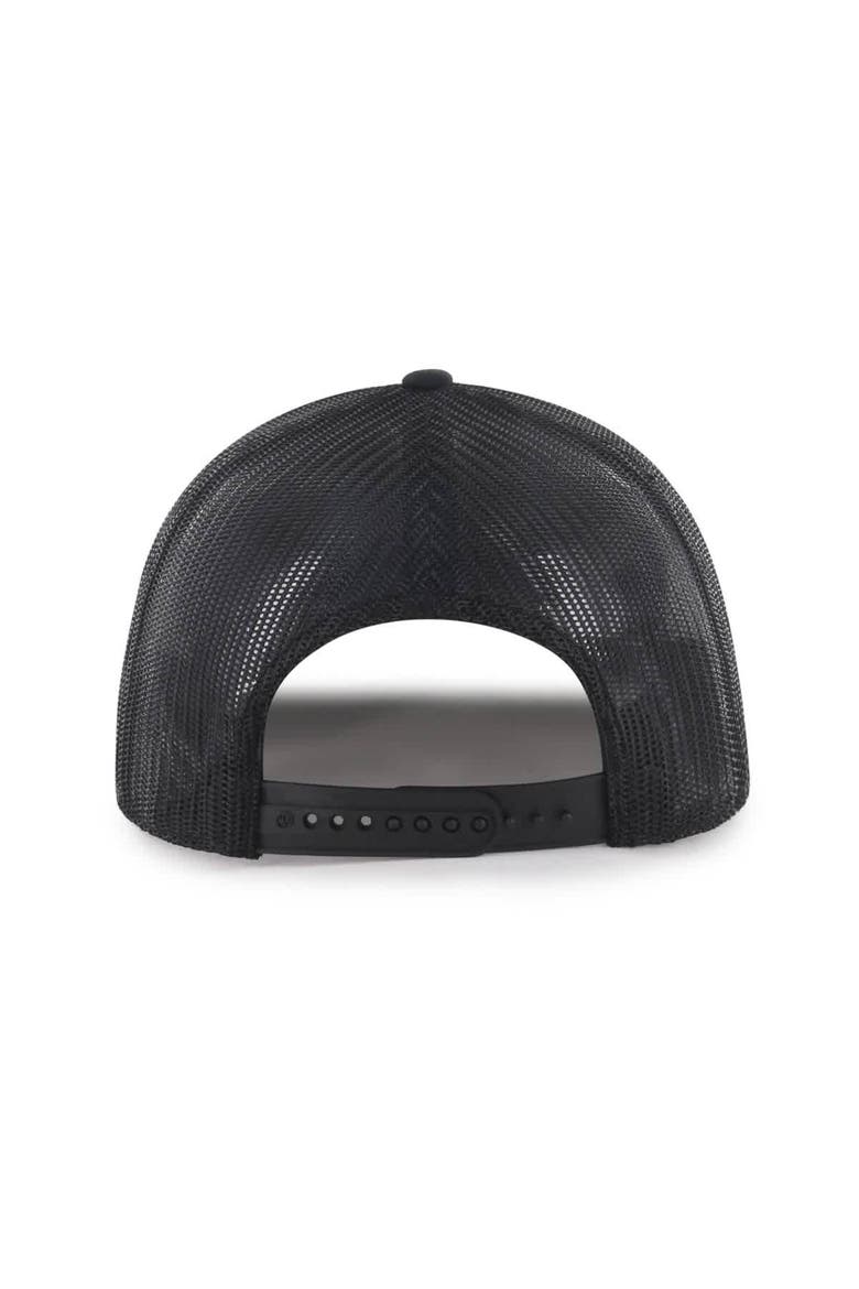 Men's '47  Black Wisconsin Badgers Leland Trucker Adjustable Hat, Alternate, color, Black