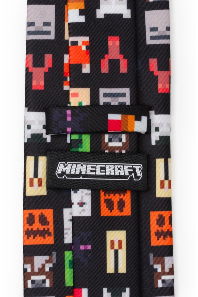 Minecraft Characters Tie, Alternate, color, BLACK