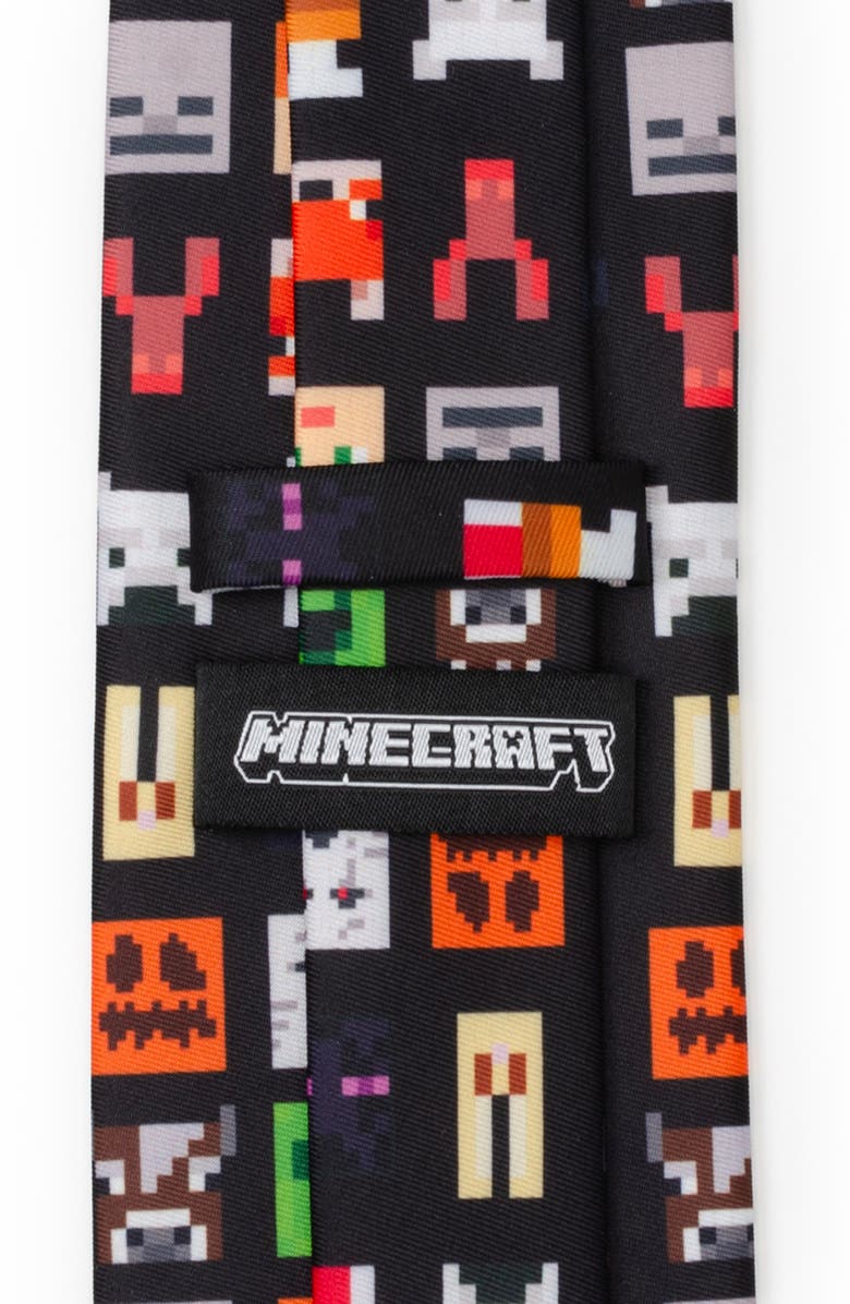 Cufflinks, Inc. Minecraft Characters Tie, Alternate, color, Black
