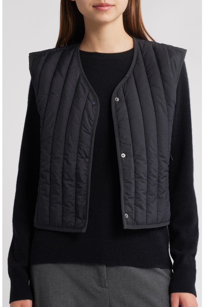 Banja Water Resistant Crop Liner Vest, Alternate, color, NAVY