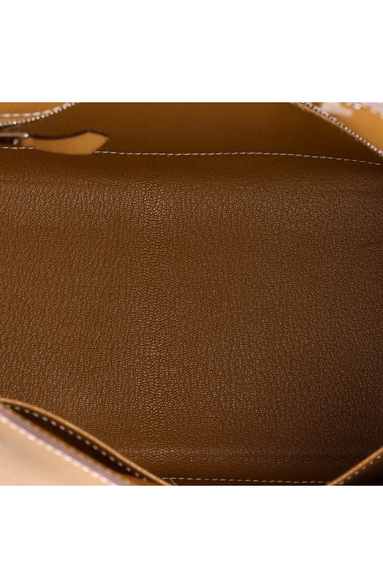 Pre-Owned Hermes Kelly Handbag Brown Epsom with Palladium Hardware 28, Alternate, color,