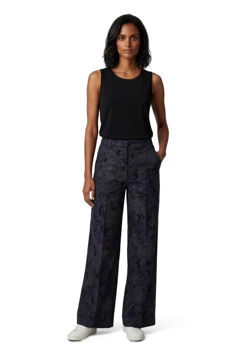 Paisley Explosion Womens Wide-leg Pant, Main, color, PAISLEY EXPLOSION BLACK