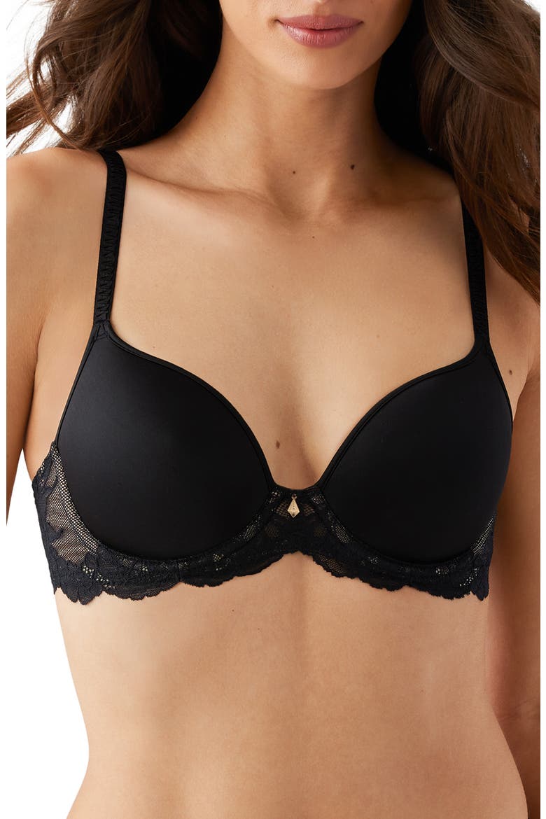 Vivid Attraction Underwire T-Shirt Bra, Main, color, BLACK