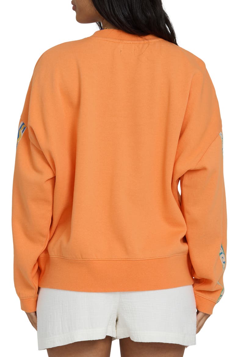 Palm Rio Graphic Sweatshirt, Alternate, color, TANGERINE