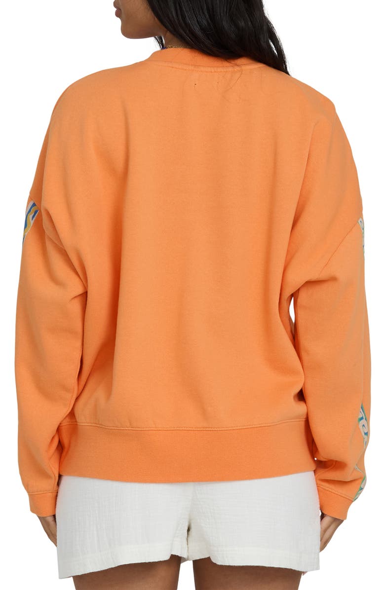 Billabong Palm Rio Graphic Sweatshirt, Alternate, color, Tangerine