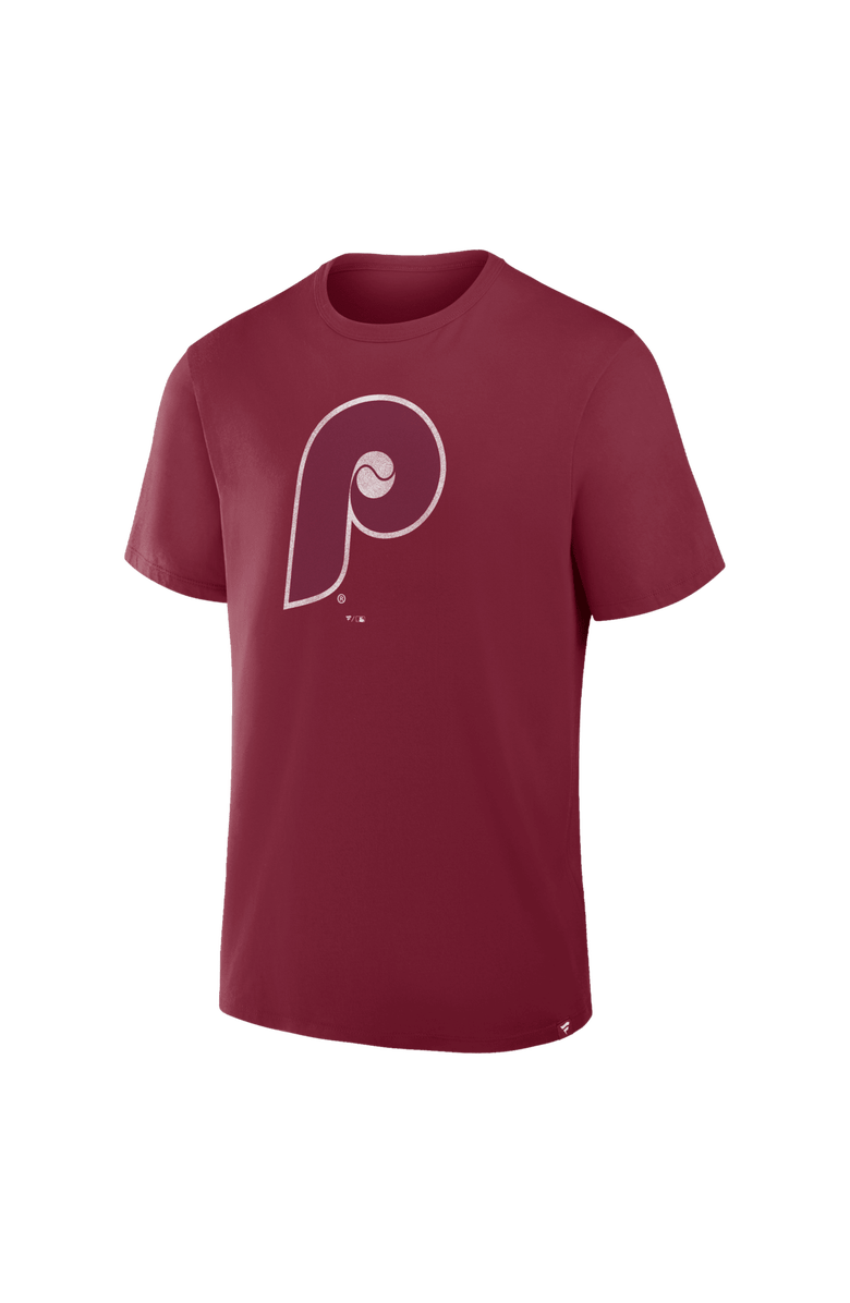 FANATICS Men's Fanatics Burgundy Philadelphia Phillies Vintage Logo Legacy T-Shirt, Alternate, color, Burgundy