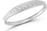 SPHERA MILANO Ribbed Cubic Zirconia Bangle