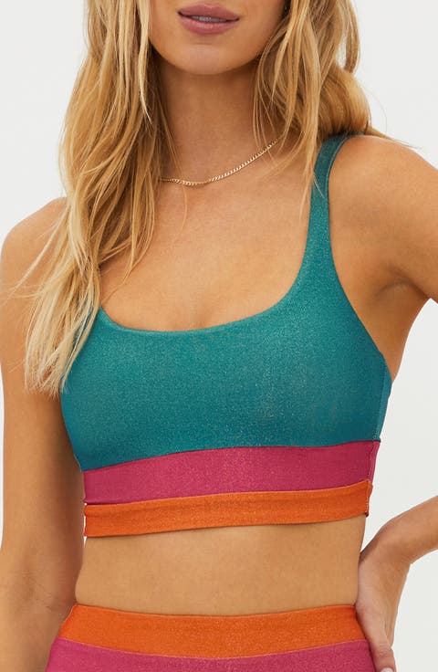 Mackenzine Colorblock Bikini Top