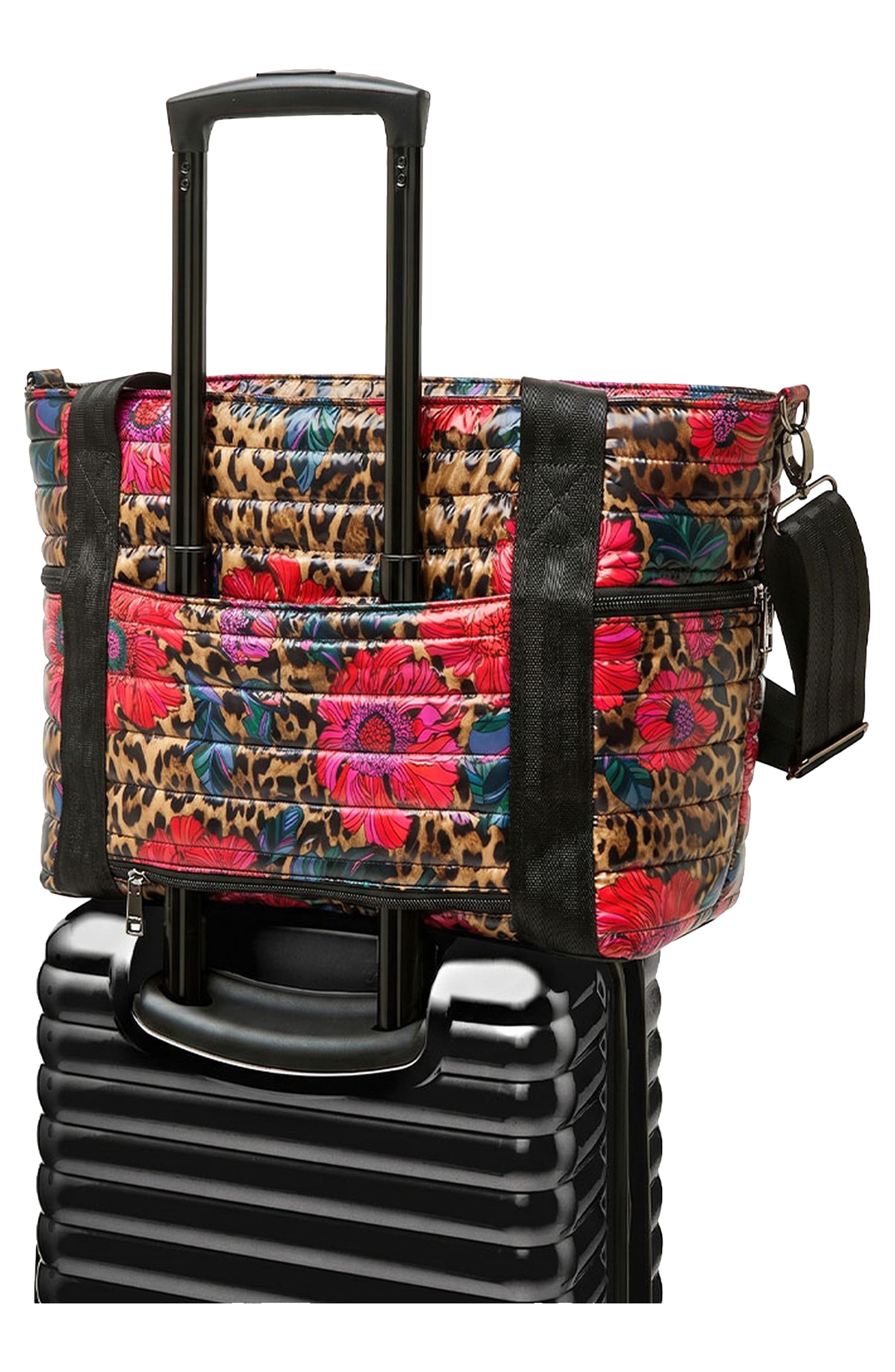 Jetset Wingman Tote, Alternate, color, LEOPARD FLORAL