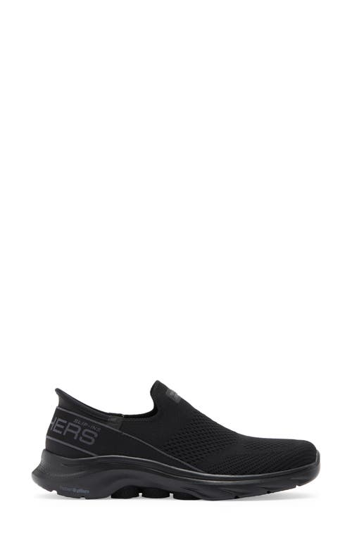 Skechers Go Walk 7 Slip-on Sneaker In Black
