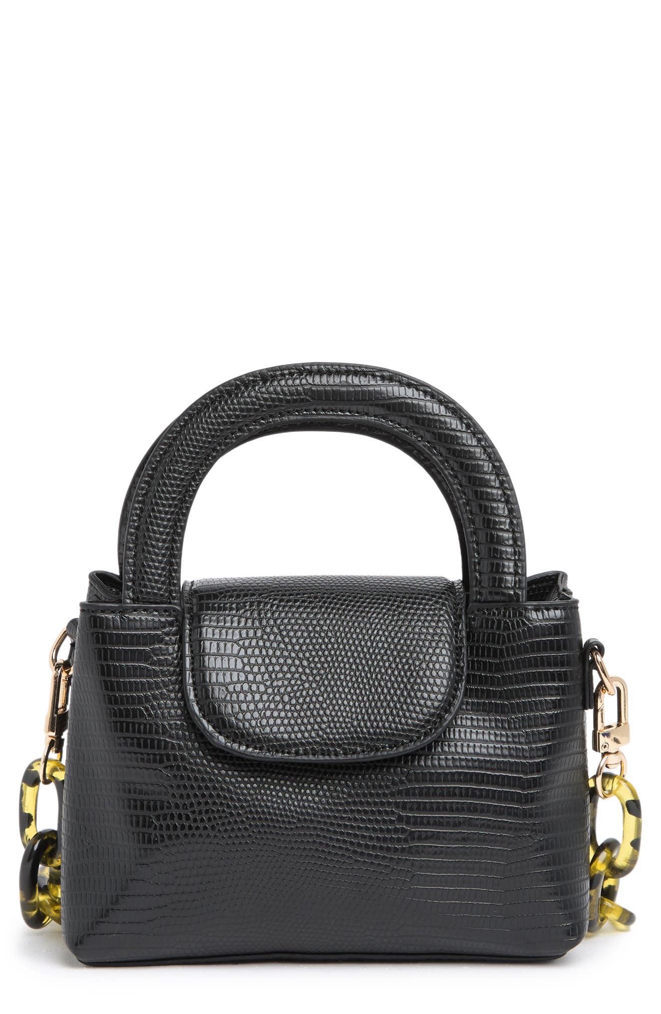 HOUSE OF WANT Snack Mini Vegan Leather Top Handle Crossbody, Main, color, 