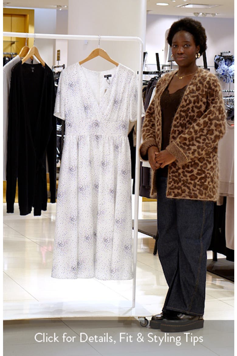 Dotted V-Neck Midi Dress video