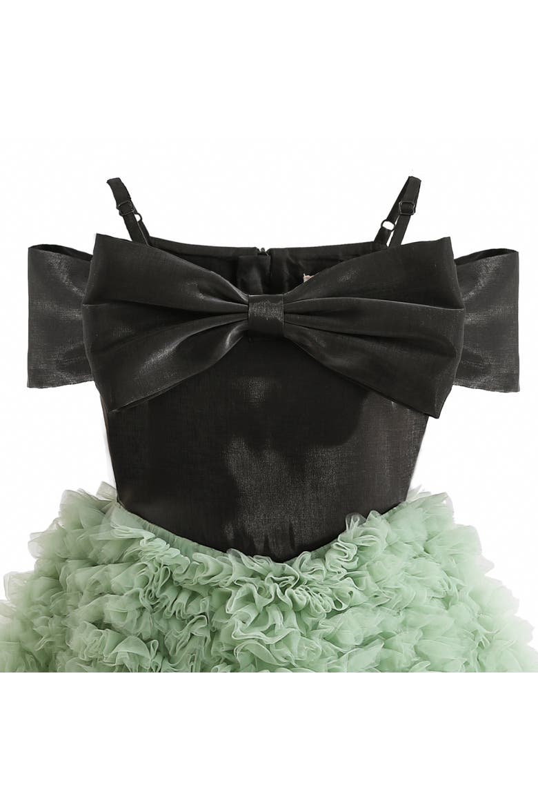 Marcella Bow Dress, Alternate, color, Green