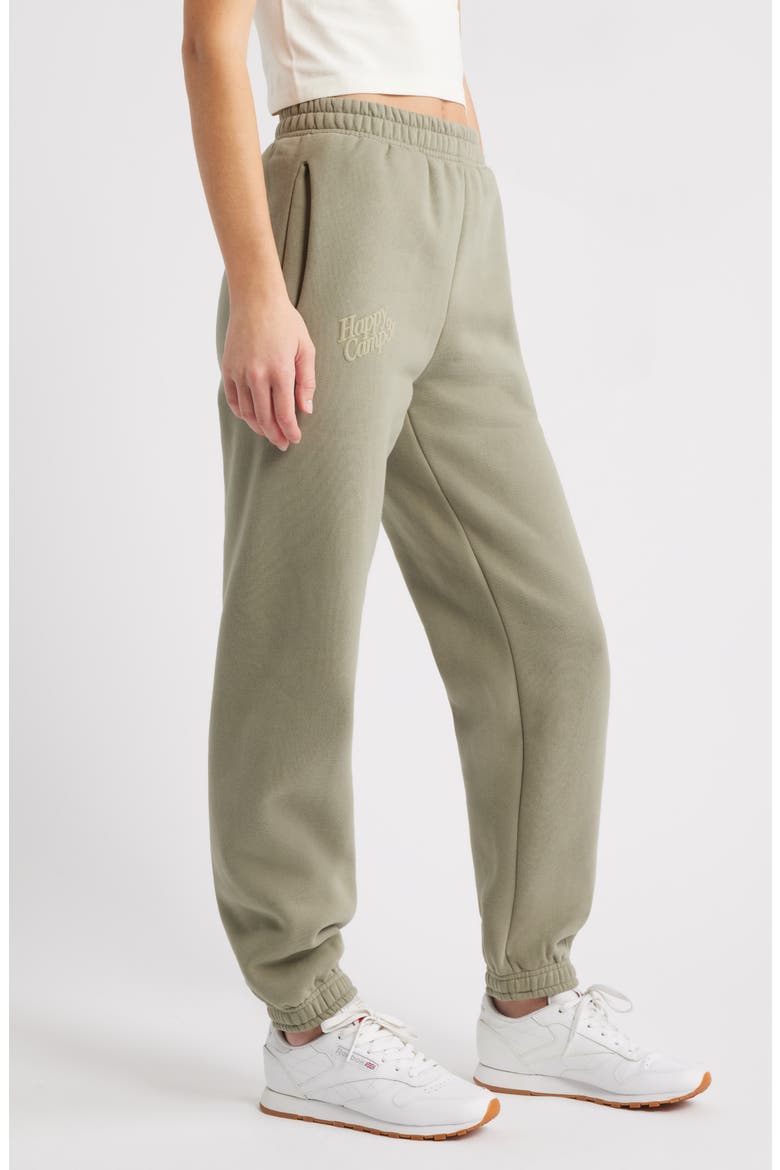 Puff Series Core Logo Cotton Blend Joggers, Alternate, color, DUSTY OLIVE