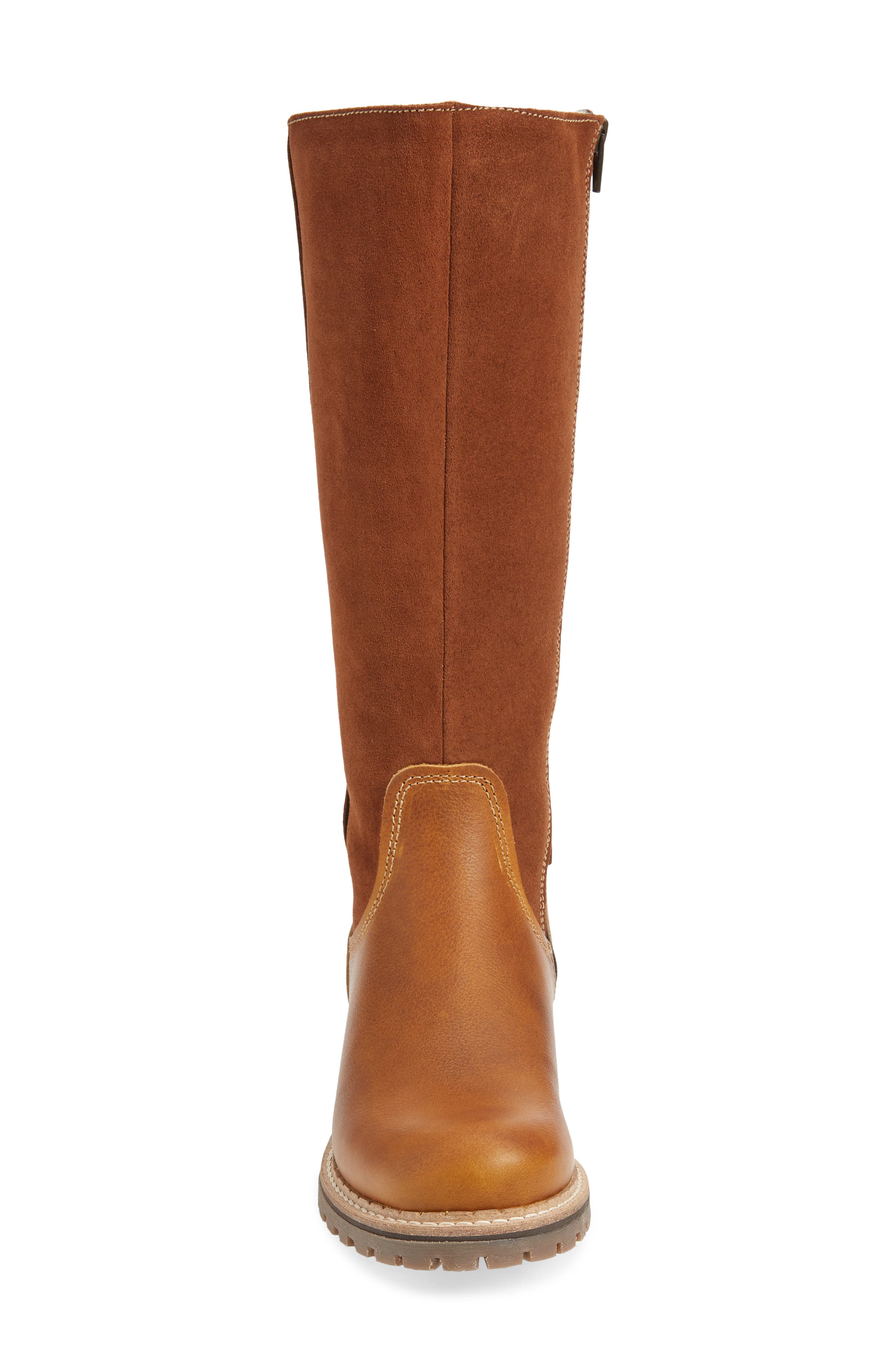Hudson Waterproof Boot, Alternate, color, COGNAC LEATHER