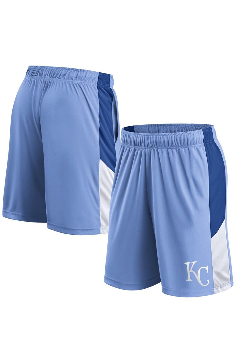 FANATICS Men's Fanatics Branded Light Blue Kansas City Royals Primary Logo Shorts, Alternate, color, 