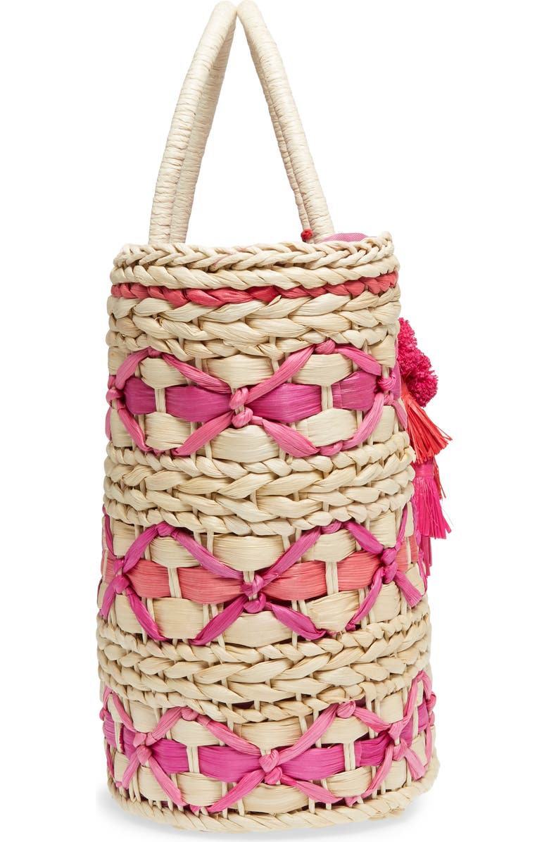 Nordstrom Color Pop Woven Tote, Alternate, color,