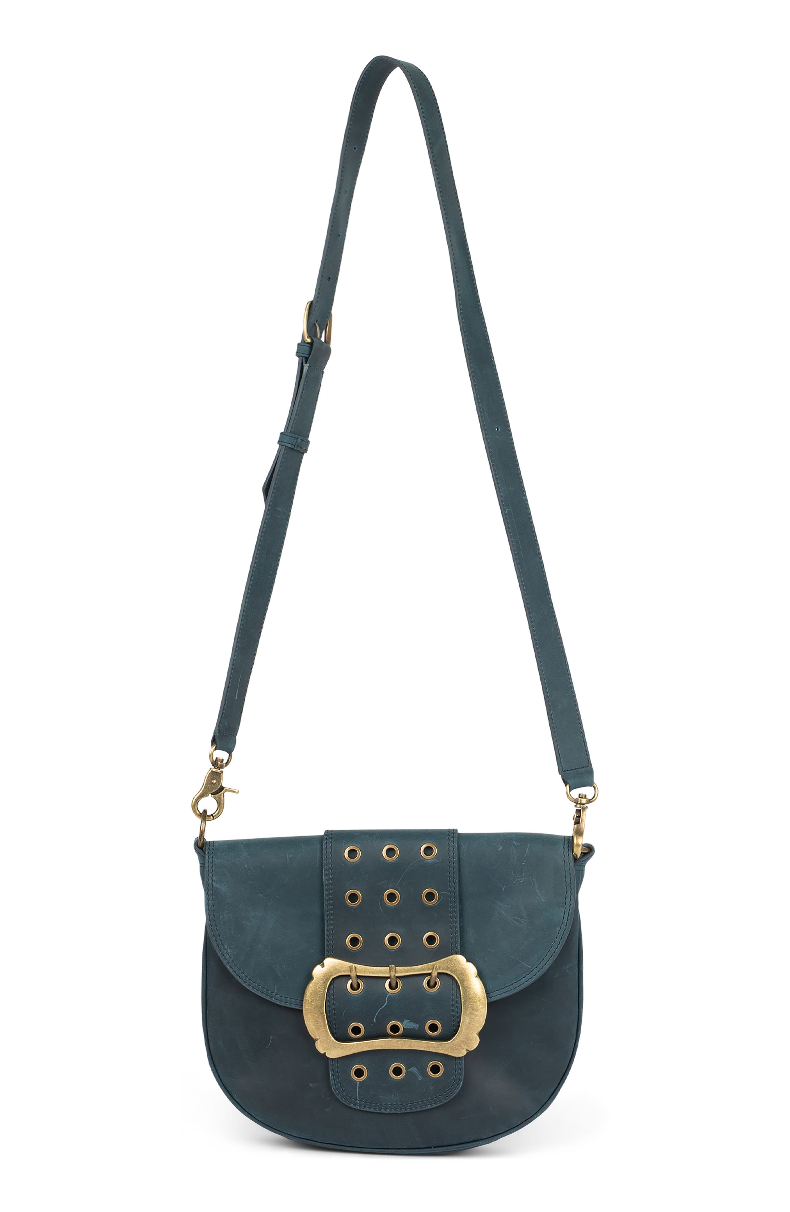 Jeffrey Campbell Side-Quest Leather Crossbody Bag, Alternate, color, 