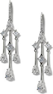 Nadri Hera Cubic Zirconia Chandelier Drop Earrings