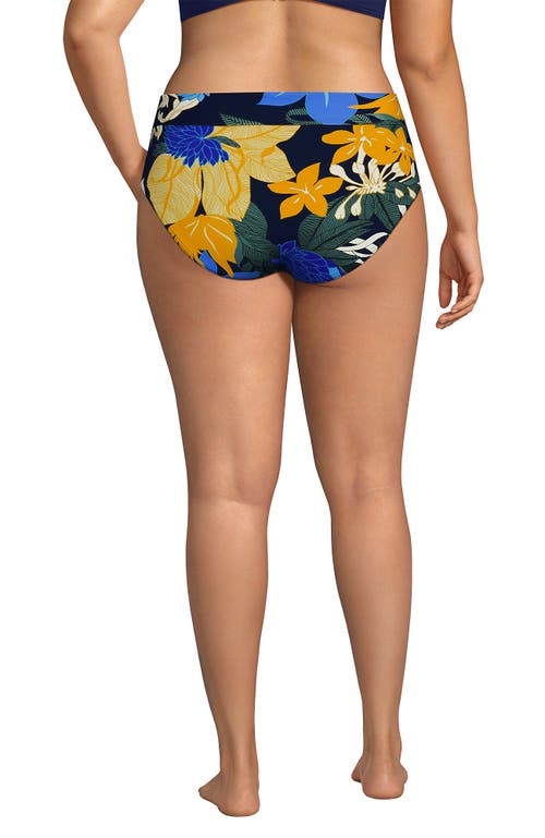 LANDS' END LANDS' END CHLORINE RESISTANT PINCHLESS HIGH WAISTED BIKINI BOTTOMS