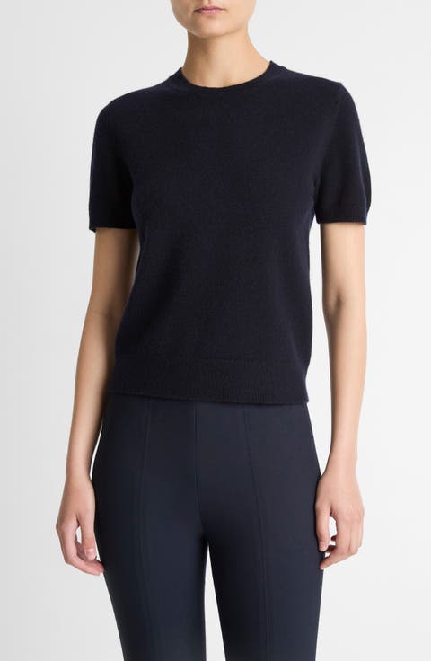 Wool & Cashmere Blend Crewneck Sweater