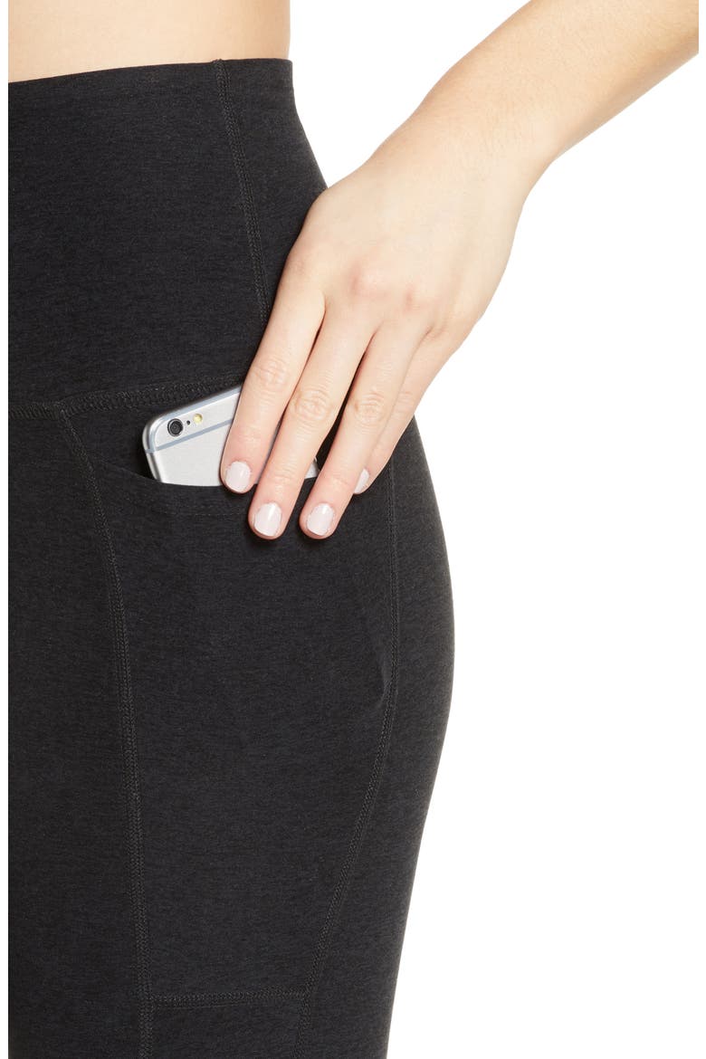 Everyday Space Dye High Waist Pocket Leggings, Alternate, color, DARKEST NIGHT
