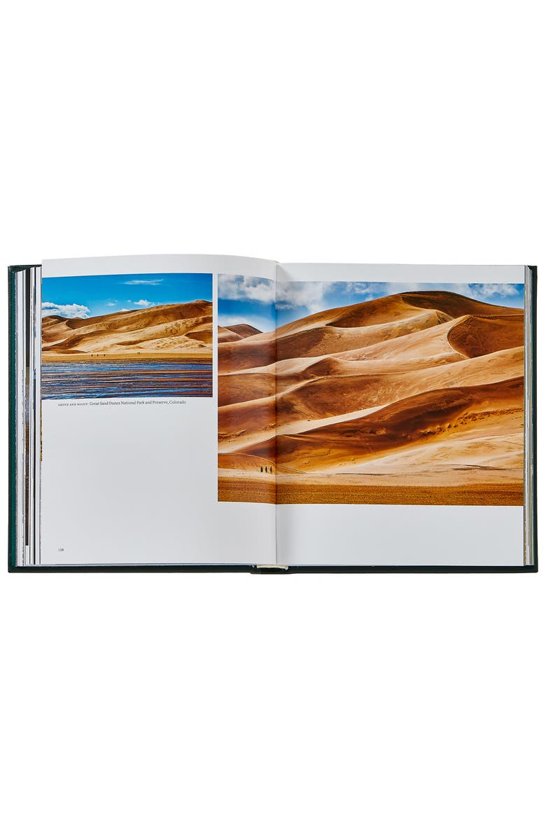 Graphic Image America's National Parks Leather Coffee Table Book, Alternate, color, Green