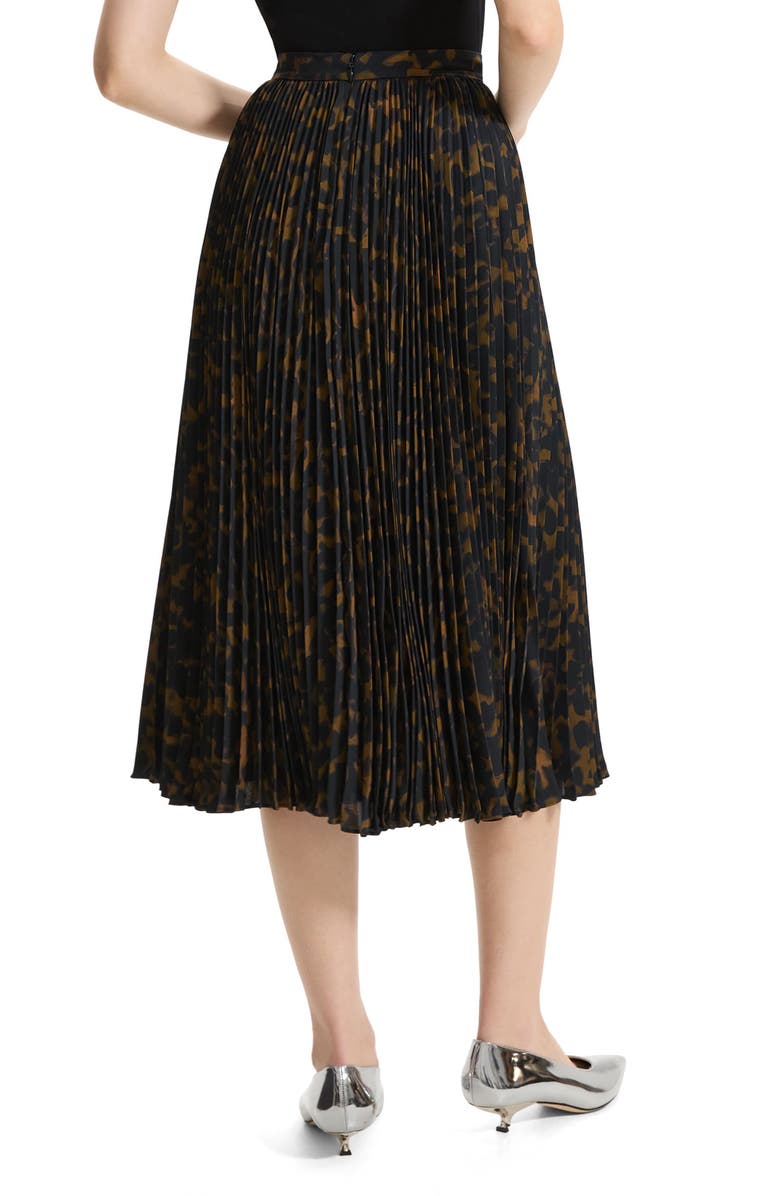 Theory Sunburst Pleated Midi Skirt, Alternate, color, 