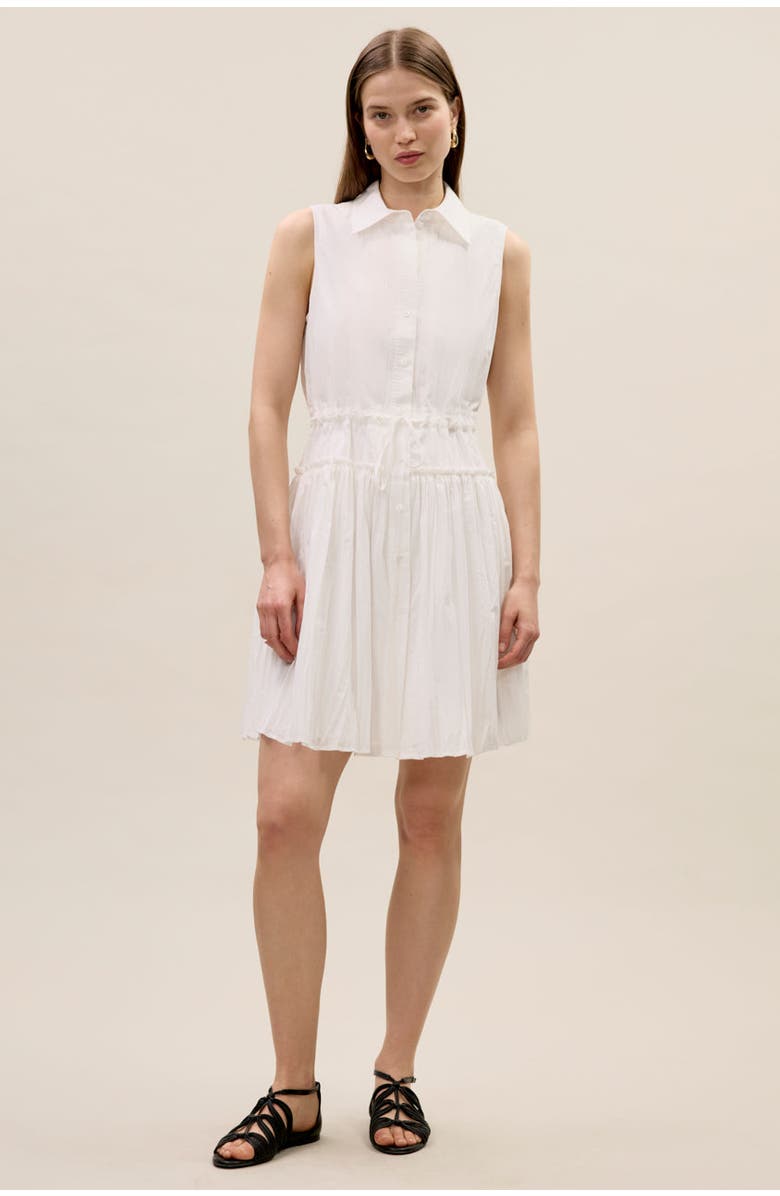 Rebecca Taylor Marietta Shirt Dress, Main, color, Milk