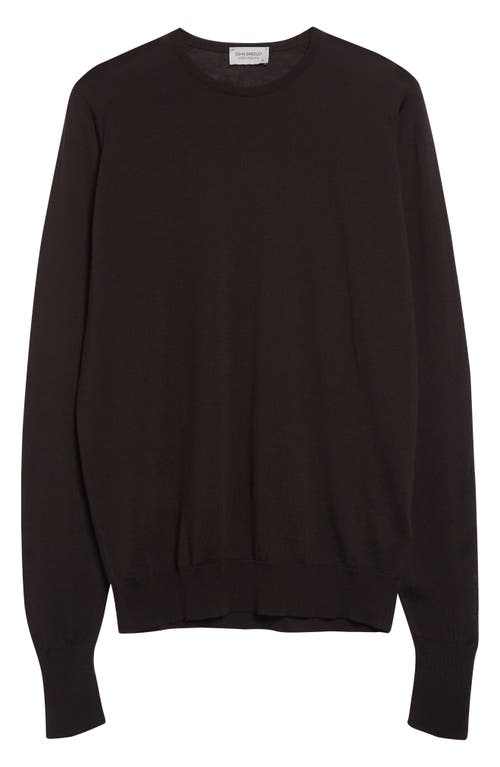 John Smedley Marcus Virgin Wool Crewneck Sweater In Black