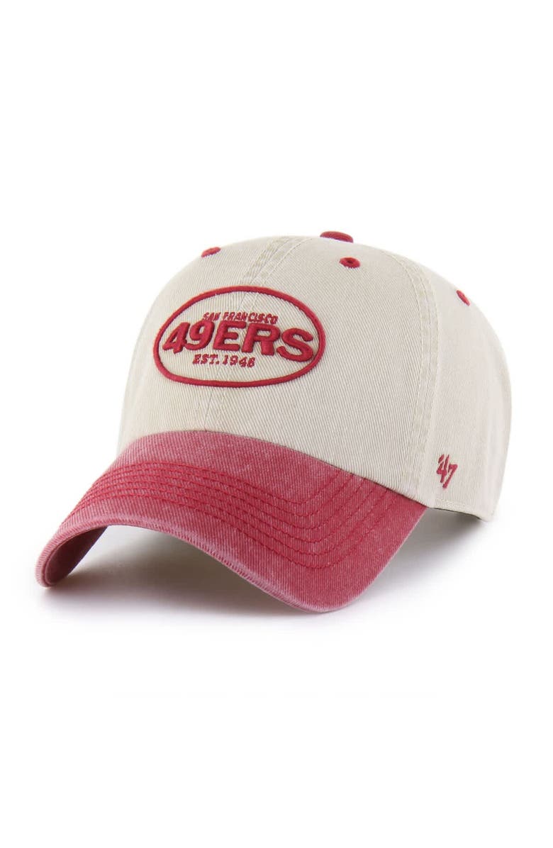 '47 Men's '47 Khaki San Francisco 49ers Breaking Trail Clean Up Adjustable Hat, Alternate, color, 